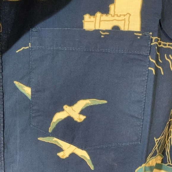 Banks 100% cotton NWT mariner print navy short sleeved - Picture 7 of 11